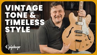 Vintage Tone and Timeless Style: Epiphone Casino Electric Guitar Demo & Review screenshot 2