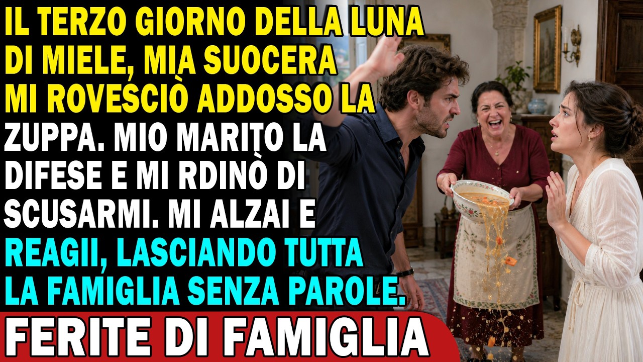 😱Mia suocera mi rovesciò la zuppa addosso🍲Mio marito mi costrinse a scusarmi...Ma 10 minuti dopo💥