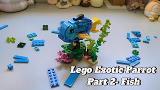 Lego Exotic Parrot Part 2- Fish (Clicky Build)