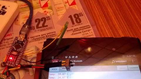 Android + Arduino Nano + BlueTooth HC-06 + Temperature D18B20