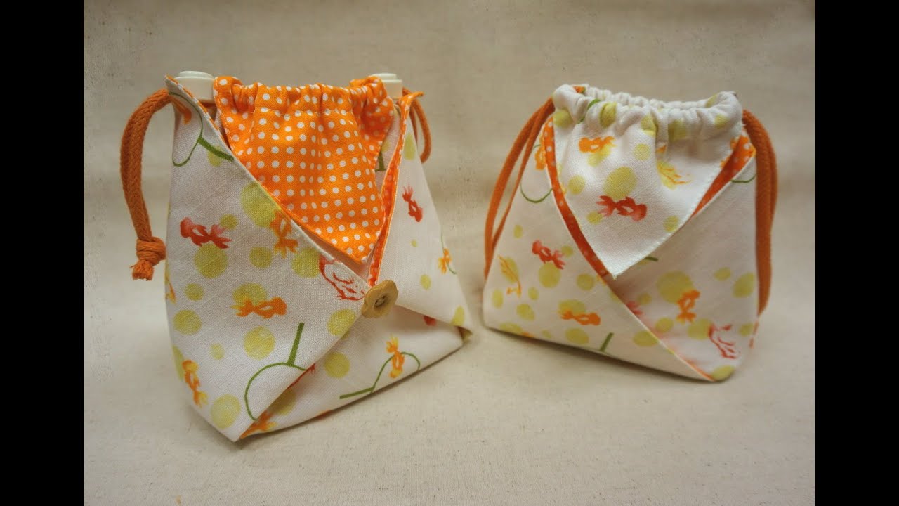 清秀佳人布坊 - 手作教學 - 正方形摺角束口袋 / 阿信袋 的作法