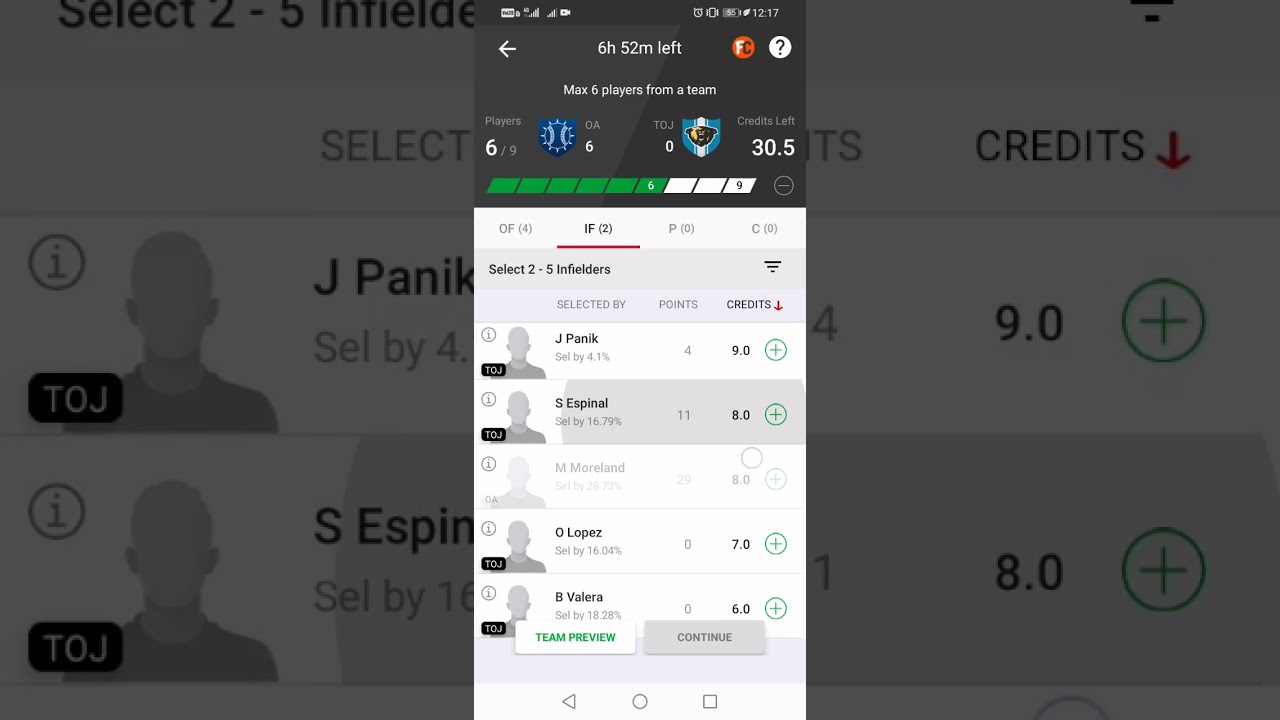 Create OA Vs TOJ Baseball Team | OA Vs TOJ Baseball Team Create | OA Vs TOJ | By Predict 11