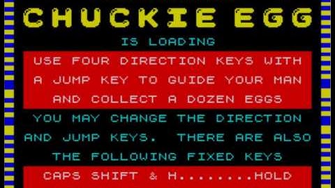 Chuckie Egg (loading on ZX Spectrum)