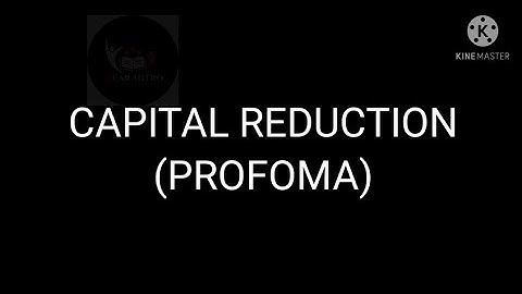 CAPITAL REDUCTION PROFOMA   SYBCOM (SEM 4) VNSGU