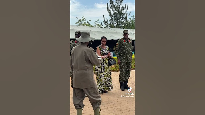Gen Muhoozi Kainerugaba welcomes Gen. Museveni with a salute 🫡 #museveni #uganda