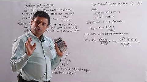 Newton Raphson Method- Numerical Methods, Mathematics