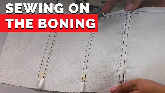 Sewing Boning Into a Seam 