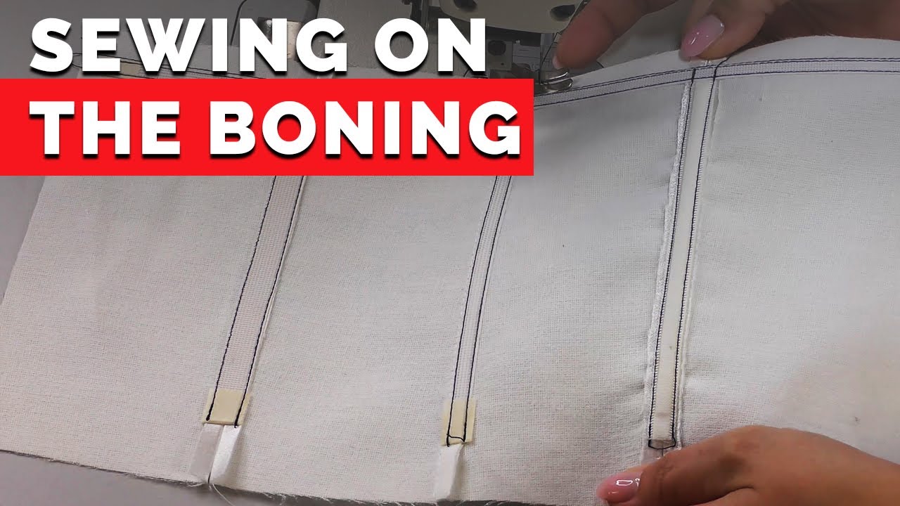 Sewing on the Boning  How to Sew Corsets 