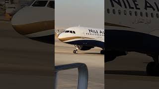 Nile Air closeup of Airbus A320 at Cairo 🇪🇬