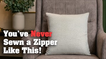 Easy Zipper Pillow Tutorial for Beginners 🪡 Cozy DIY Cushion Hack