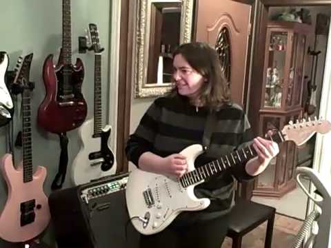 Kathy Burke fun guitar improv