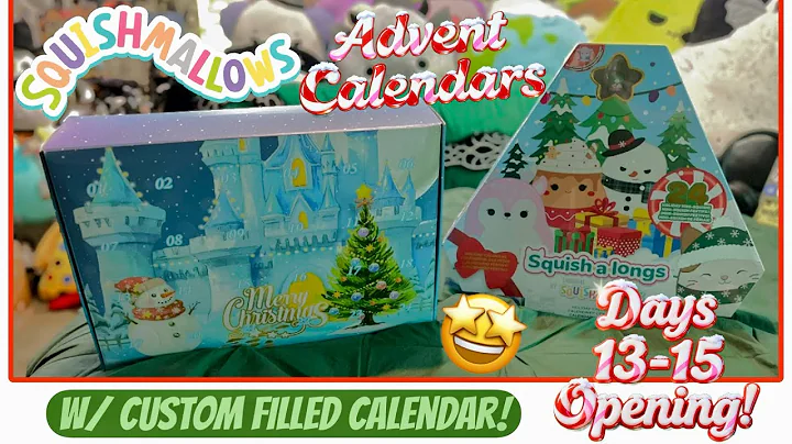 Opening Days 13-15 of CUSTOM😱Squishmallow Advent🎁Calendar AND 24 Day Squish-a-long Calendar! 