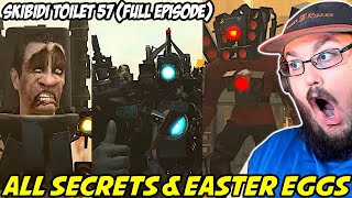 skibidi toilet 57 (full episode) TITAN SPEAKERMAN CURED! ALL SECRETS & Easter Eggs #skibiditoilet