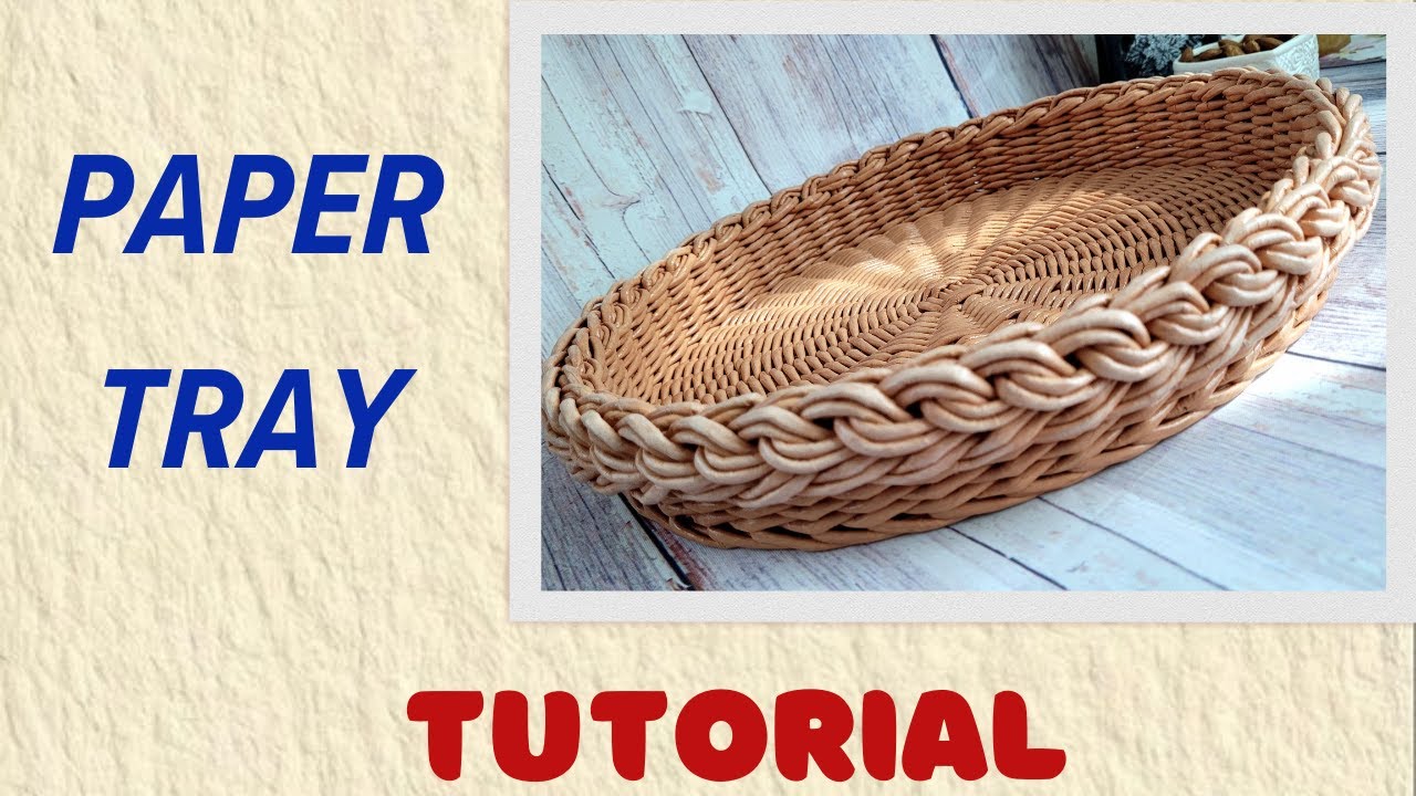 Paper Tray with a Czech Border (DIY)