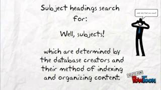 Keywords vs Subject Headings