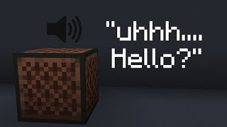 Minecraft But Blocks can Now start TALKING!.