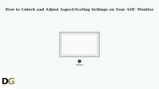 How To Unlock Image Ratio On An Aoc Monitor Aspectscaling Settings