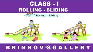 NCERT | Class 1 | Rolling | Sliding | Rolling and Sliding  | shapes | rolling and sliding for class1
