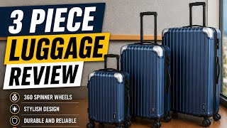 Level 8 Grace 3 piece luggage set Review (watch before you buy)
