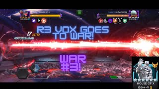 R3 Vox FINALLY Makes an Appearance! | War #3 | GOM•V vs _GOW_ | Marvel Contest of Champions