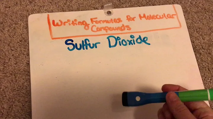 Writing Formulas for Molecular Compounds