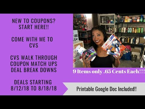 CVS In Store Walk through Coupon Match ups Deals Starting 8/12/18. Beginner Edition!