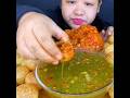 EATING SPICY PUCHKA🤤🥵#mukbang#asmr#foodchallenge#sanarana12