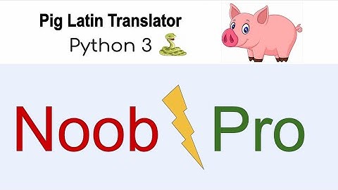 Python: It Is A Requirement To Make *10 Line* A Pig Latin Translator!(Watch on HD if possible)