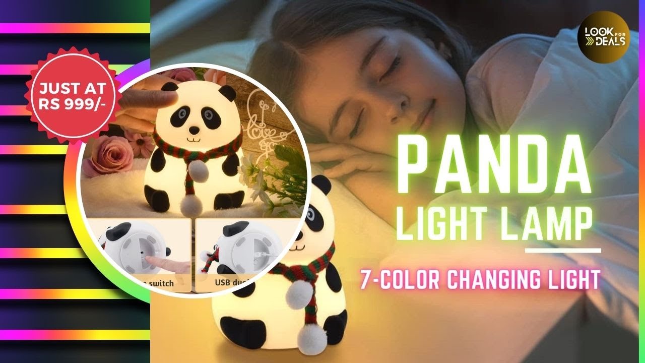 7 Color Panda Light Lamp for Kids | Buy LED Panda Light | #ledlights # ...