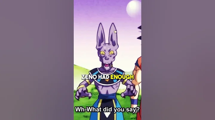Beerus Almost Got All The Gods Erased By Zeno #shorts #dragonballsuper