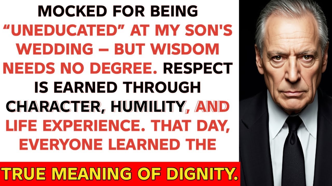 Mocked at My Son’s Wedding for Being ‘Uneducated’ — A Lesson in Respect and Humility
