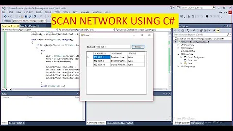 Scan Network using C#