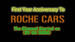 First Anniversary To Roche Cars You Tube Channel First Anniversary Of Youtube Channel