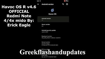 Havoc OS R v4.6 OFFICIAL  Redmi Note 4/4x mido By: Erick Eagle