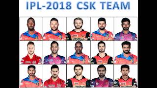 IPL-2018 CSK Team