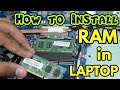 How to Install a RAM in Laptop - HP/DELL/LENEVO (Hindi)