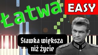 🎹 Stawka większa niż życie (motyw główny) - Piano Tutorial (łatwa wersja) 🎵 NUTY W OPISIE 🎼