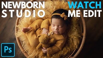 Newborn Studio Photoshop Actions Collection Baby Photography Edit Tutorial 2