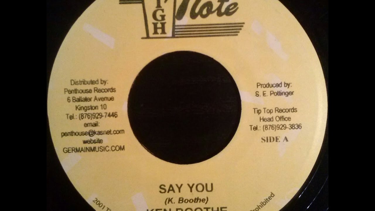 Ken Boothe - Say You - YouTube