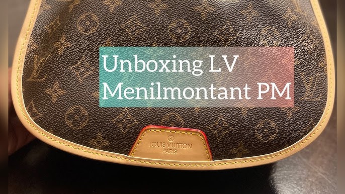 Update on my Louis Vuitton Menilmontant PM 