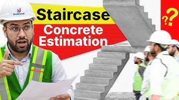 How to Calculate Staircase Concrete Quantity from Drawing | Waist Slab, Landing, Beam Explained