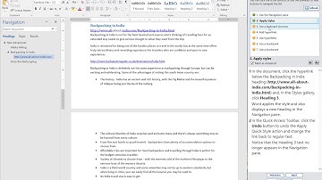 JasperActive Word 2016 Core Lesson 5 Learn 2-Navigating with References