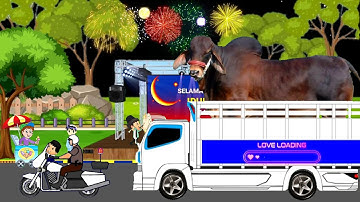 Pawai Takbir Keliling Idul Adha 2023 Termegah,Ada Sapi Super Jumbo,Animasi