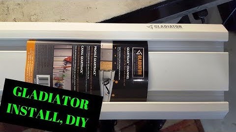 How To Install Gladiator GearTrack Channels In Your Garage, DIY