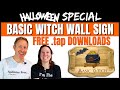 Make A "Basic Witch" Wall Sign With Your CNC | FREE PROJECT FILES