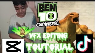Ben ten transformation in real life tiktok new trend | Ben ten Omnitrix VFX editing step by step