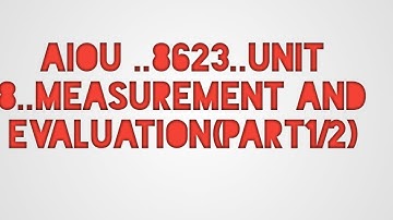 English Tutor UE/8623 UNIT 8(PART1/2)ELEMENTARY EDUCATION