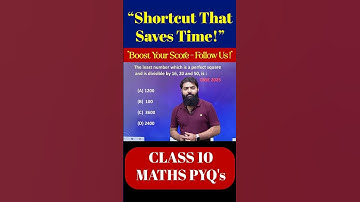 Least Perfect Square Divisible by 16, 20 & 50 | Class 10 Real Numbers PYQ CBSE 2025 #class10maths