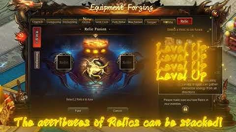 The Improved Relic System Has Been Updated