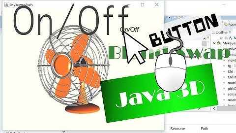 Java 3D: How to Turn On/Off the Rotation of an Electric Fan Model by Clicking the Switch (with SRC)